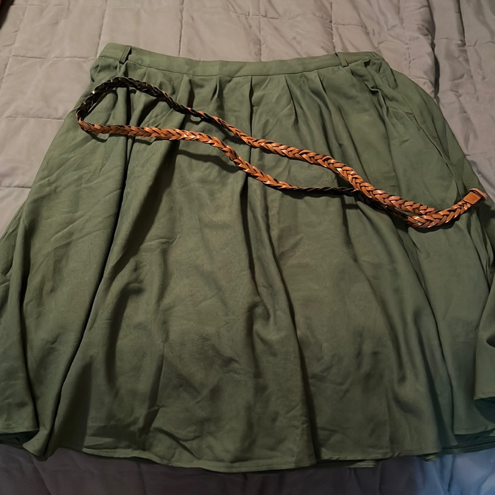 Breathtaking tiger lilies midi skirt